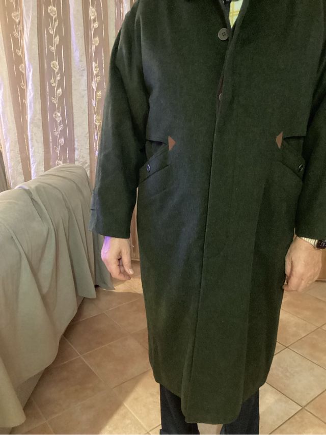 Cappotto uomo vintage verde