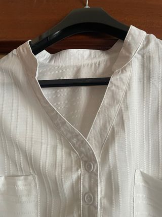 Blusa blanca talla XXXL