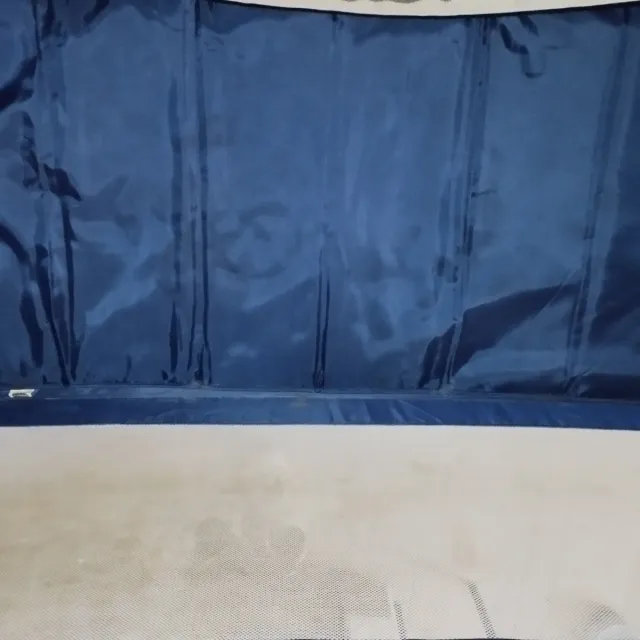 Cuna de viaje plegable azul