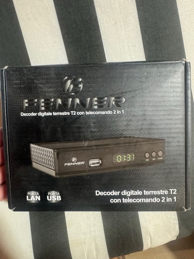 Decodificador TDT Fenner 2 en 1 con USB y LAN