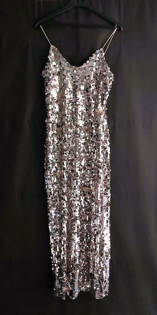 Vestido Zara Lentejuelas Midi Talla XS