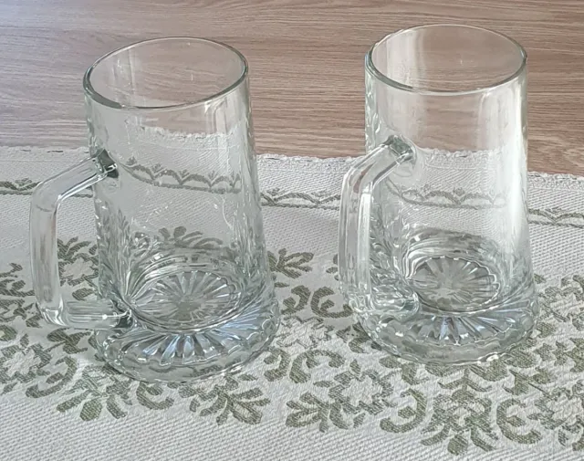 Coppia boccali birra in vetro