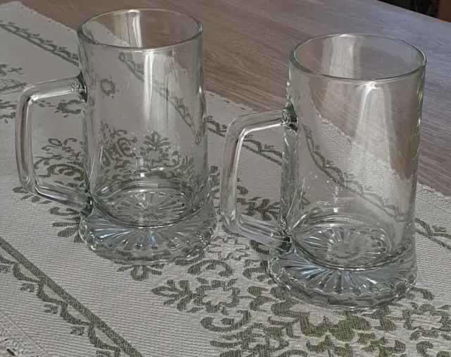Coppia boccali birra in vetro