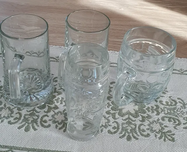 Coppia boccali birra in vetro