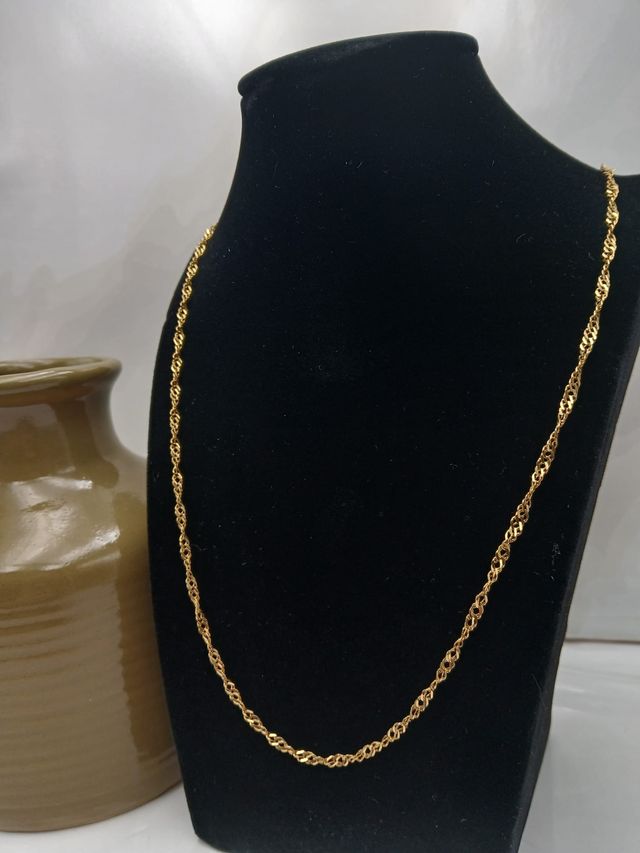 Cadena Rizada en Oro 18kl