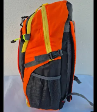 Mochila Senderismo Naranja Gris