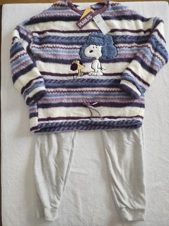 Pijama Polar Snoopy Morado