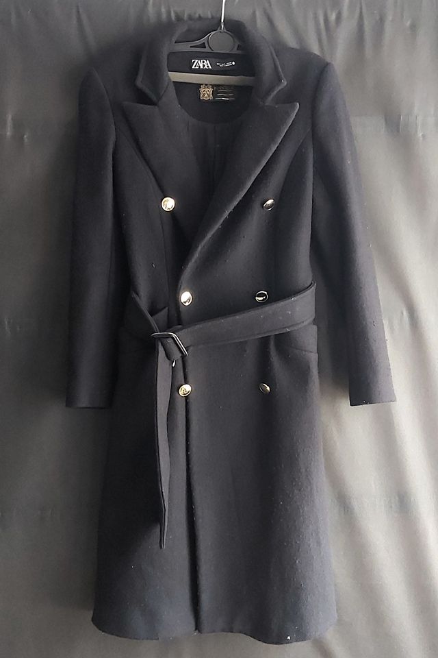 Cappotto Zara Nero Taglia S