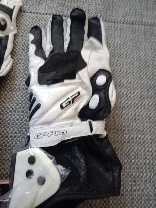 Guantes Alpinestars Moto Circuito Blancos Negros