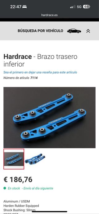 Brazos Control Hardrace 7114 Honda Azul
