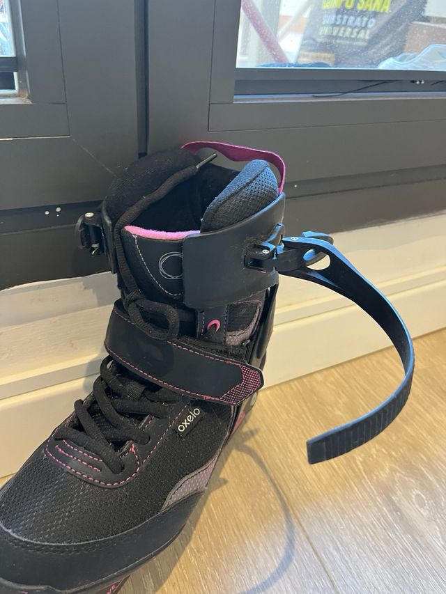 Patines en línea Oxelo negros y rosas