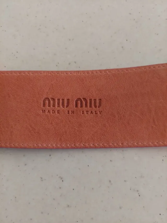 Cintura Miu Miu Rosa originale