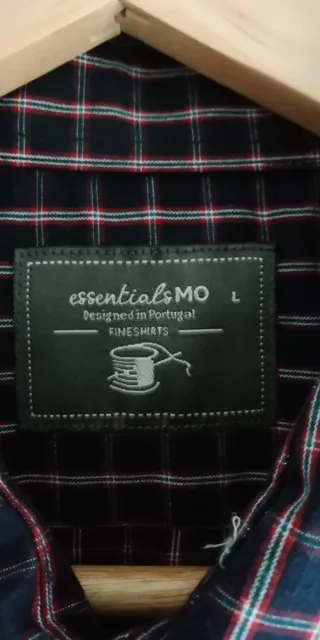 Camicia blu a quadretti