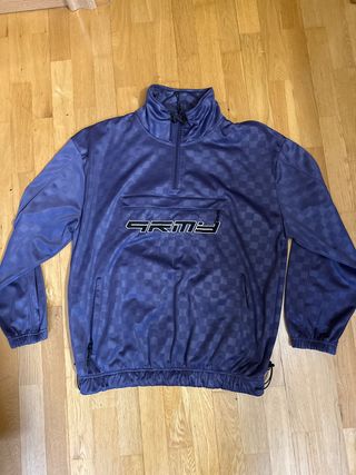Sudadera GRMY a cuadros azul/morado