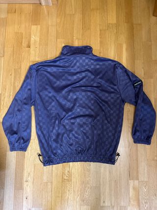 Sudadera GRMY a cuadros azul/morado