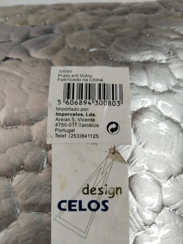 Prato Quadrado Celos Prateado