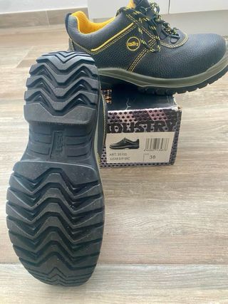 Zapatos de seguridad ISSA negros y amarillos