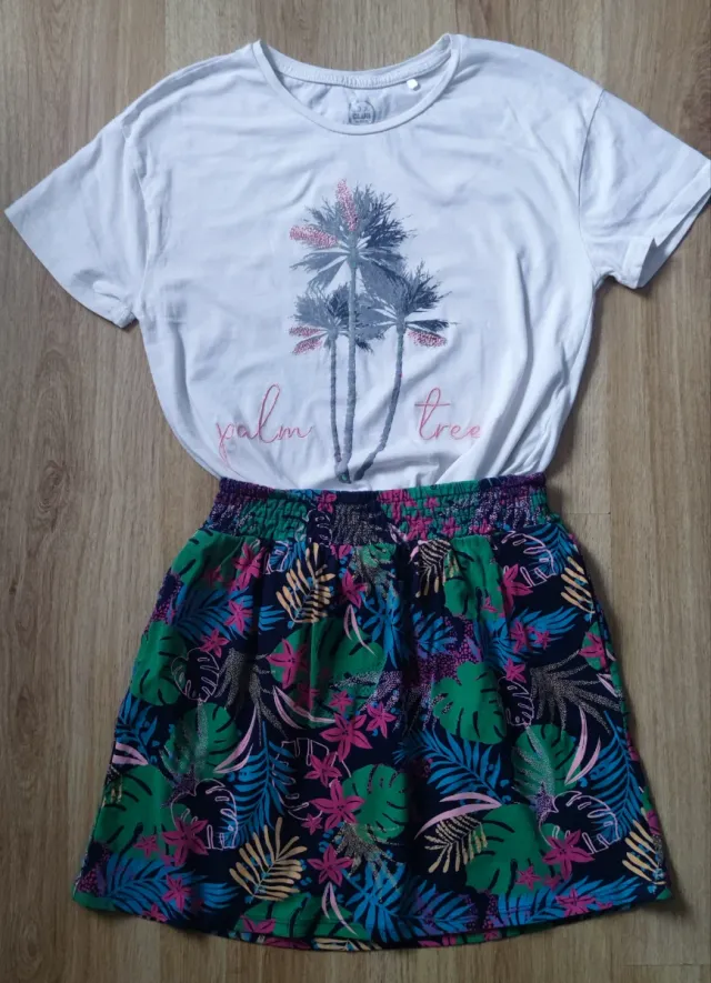 Camiseta y falda niña talla 146 CoolClub