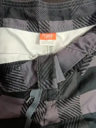 Bañador Nike Cuadros Gris y Negro