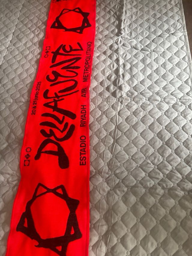 Bufanda Dellafuente Roja y Negra