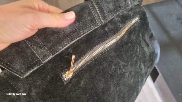 Borsa scamosciata Avenue67 nera