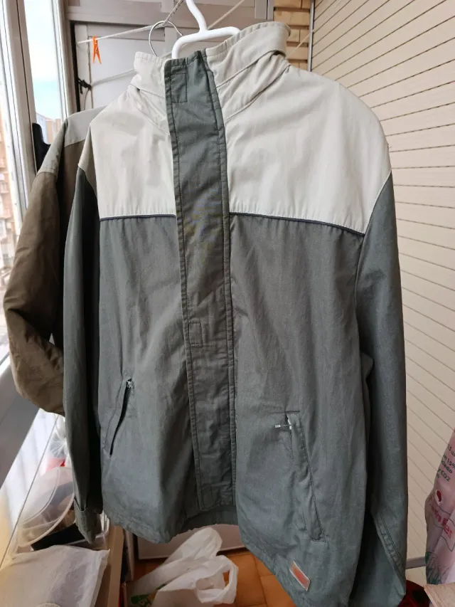 Parka Caballero RAY BOY Beige/Verde Oliva