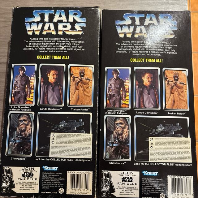 2 Figuras Star Wars Lando y Luke. Envío Incluido.