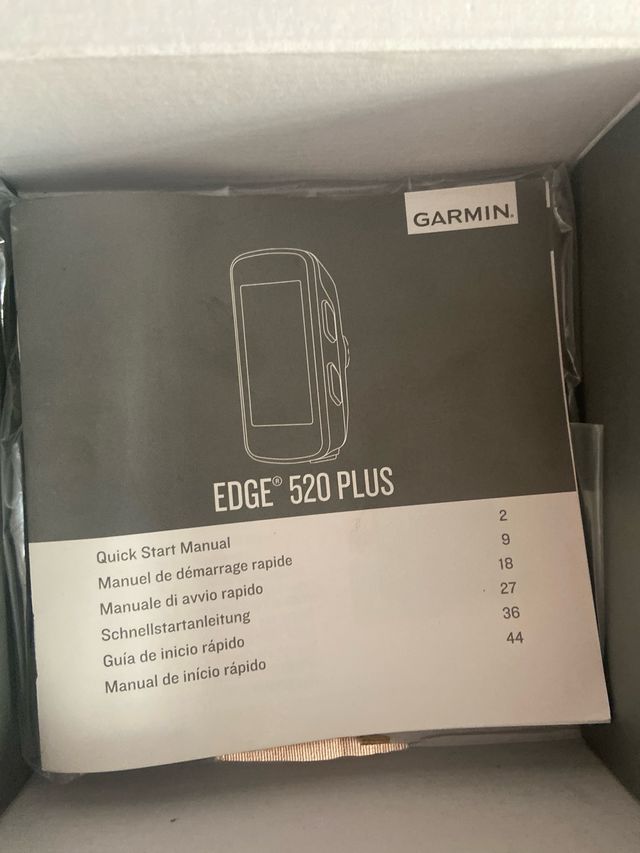Garmin Edge 520 Plus + Sensor Velocidad + Funda