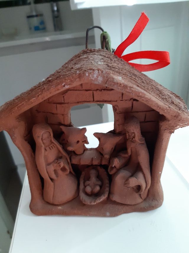Belén de terracota artesanal