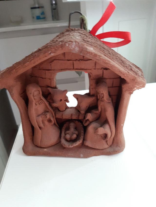 Belén de terracota artesanal