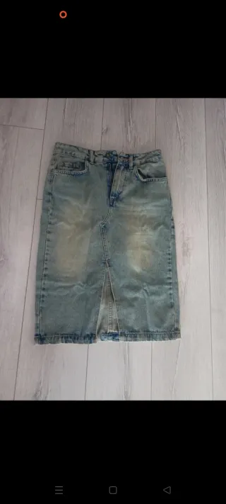 Falda vaquera azul Talla 34