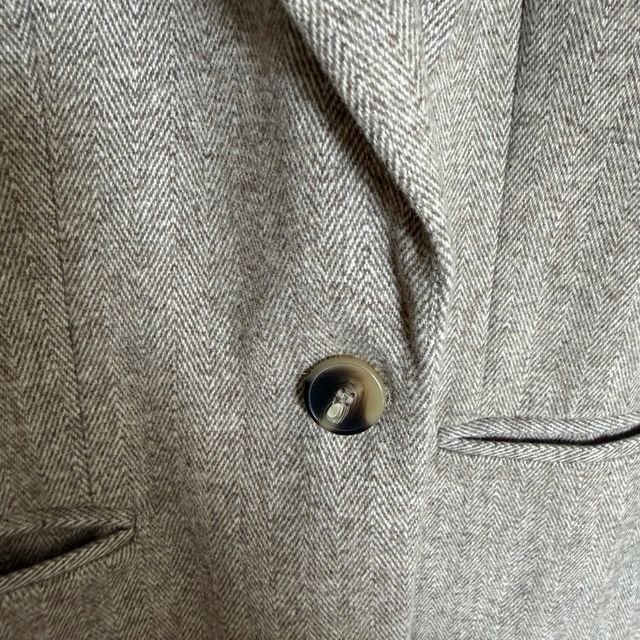 Blazer Zara 50% Lã Bege/Marrom