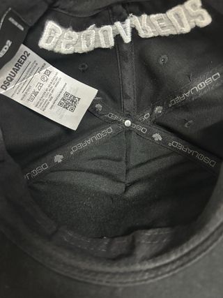 Gorra DSQUARED2 Negra con Parches