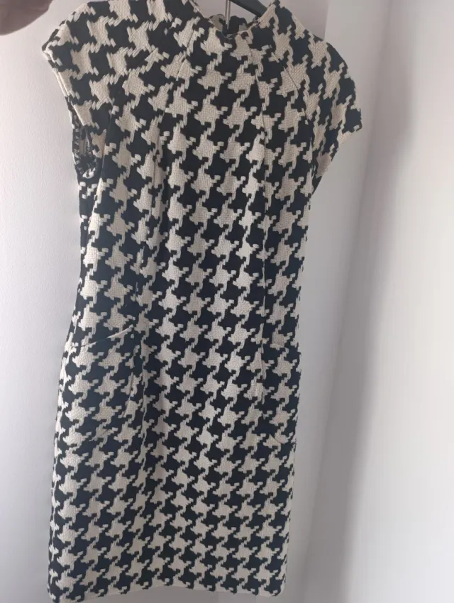 Vestido Tintoretto Negro y Beige