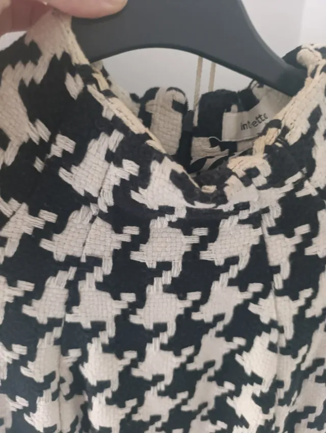 Vestido Tintoretto Negro y Beige