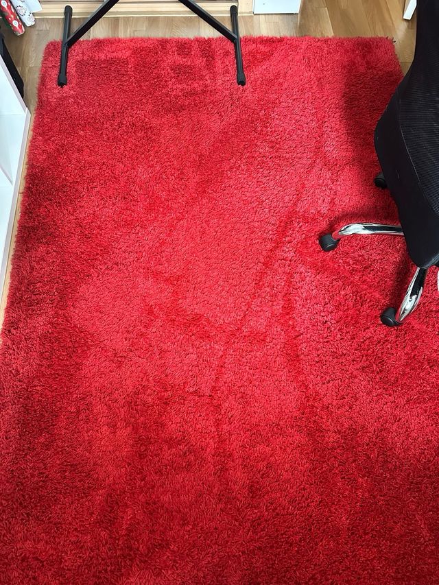 Alfombra Shaggy Roja Ikea