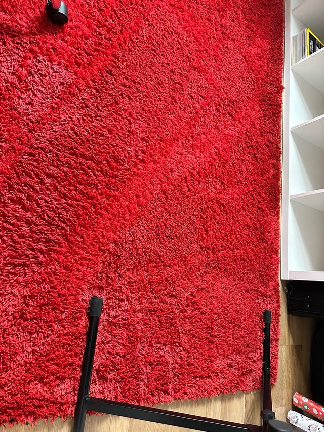 Alfombra Shaggy Roja Ikea