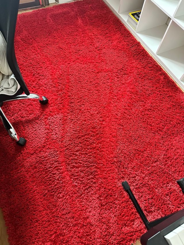 Alfombra Shaggy Roja Ikea