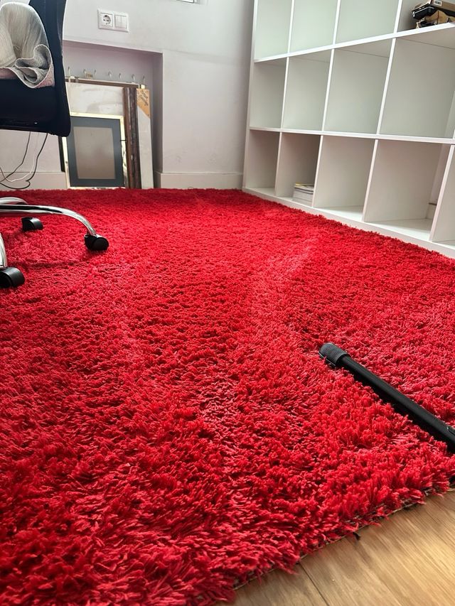 Alfombra Shaggy Roja Ikea