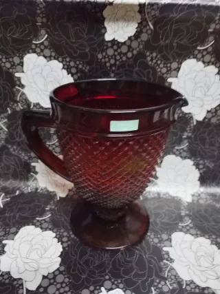 Jarro Atlantis Vermelho Vidro