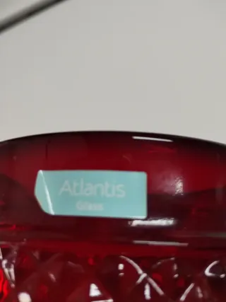 Jarro Atlantis Vermelho Vidro