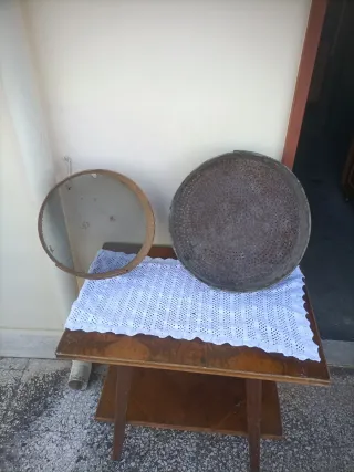 Setacci vintage in legno e metallo
