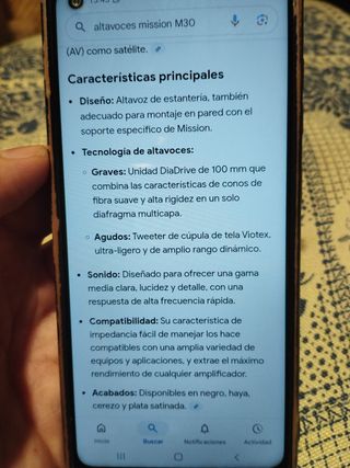 Altavoces Mission M30