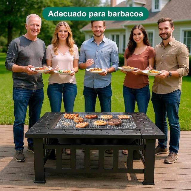 Brasero da Esterno 3 in 1 Quadrato