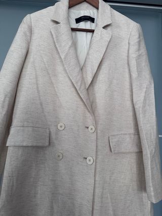 Zara Cappotto Donna Beige