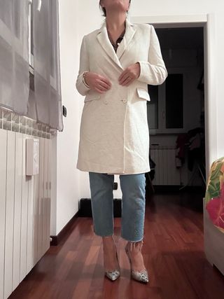 Zara Cappotto Donna Beige