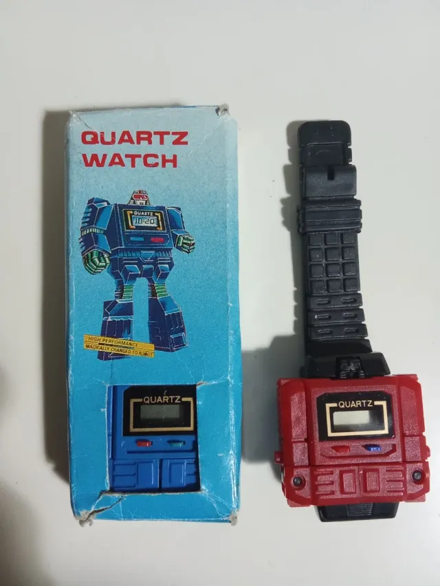 2 relojes Muñeco Transformer Años 80