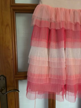 Vestido Rinascimiento Beige y Rosa