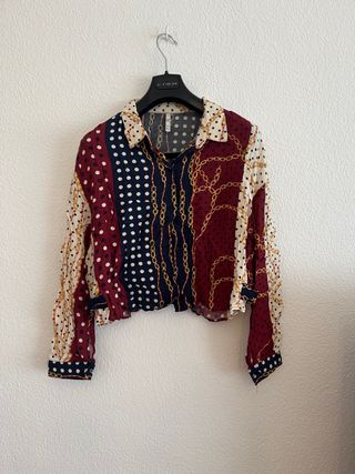 Camisa estampada multicolor
