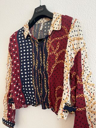 Camisa estampada multicolor